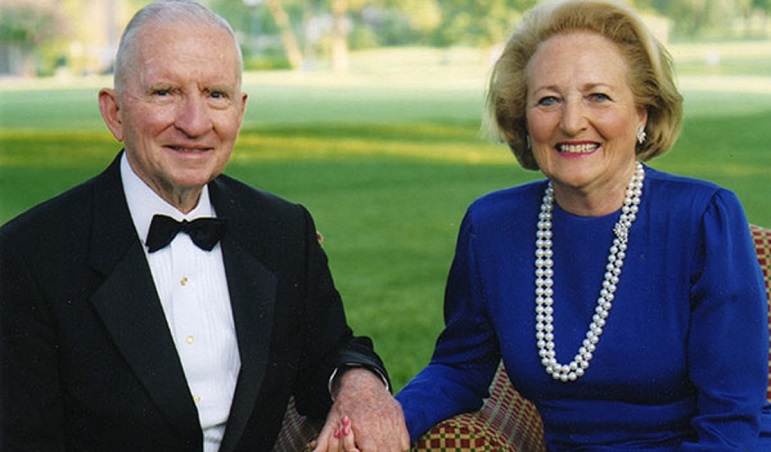 Ross Perot and his wife