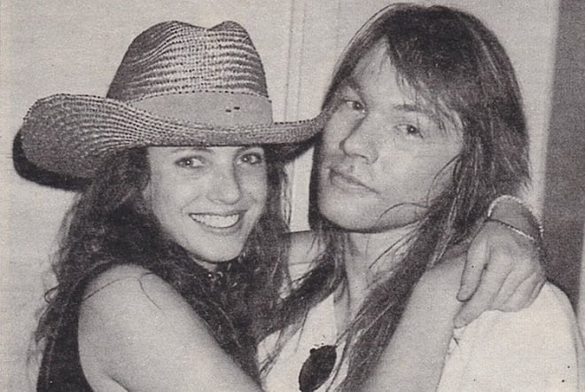 Erin Everly with Axl Rose