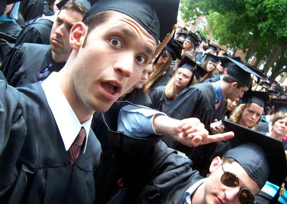 Alexis Ohanian graduating from the University of Virginia in 2005
