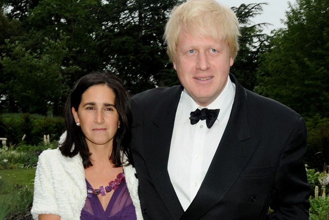 Boris Johnson and his wife, Marina Wheeler