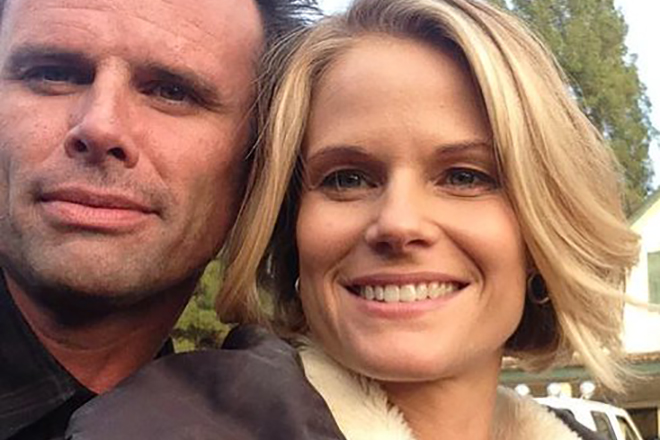 Walton Goggins with his first wife, Leanne