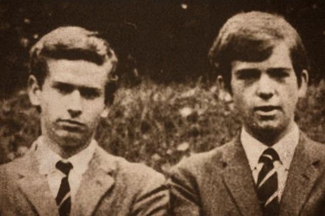 Tony Banks and Peter Gabriel in their youth