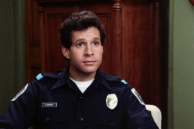 Steve Guttenberg in the film Police Academy