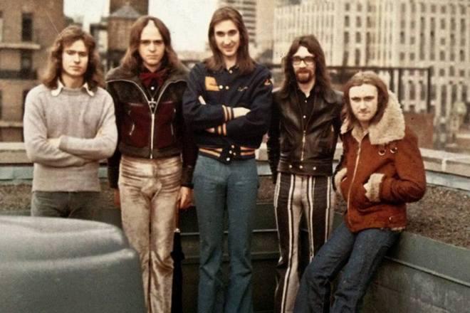 Tony Banks, Peter Gabriel, Mike Rutherford, Steve Hackett, and Phil Collins