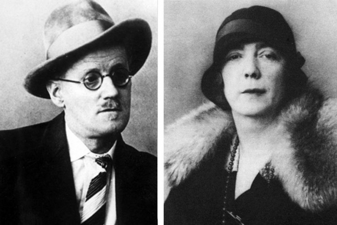James Joyce and his wife, Nora Barnacle