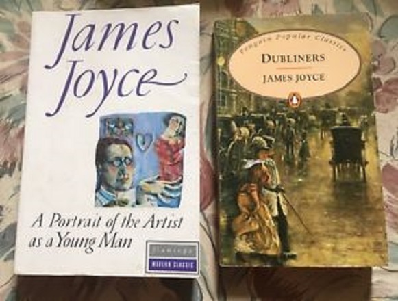 Books by James Joyce Dubliners and A Portrait of the Artist as a Young Man