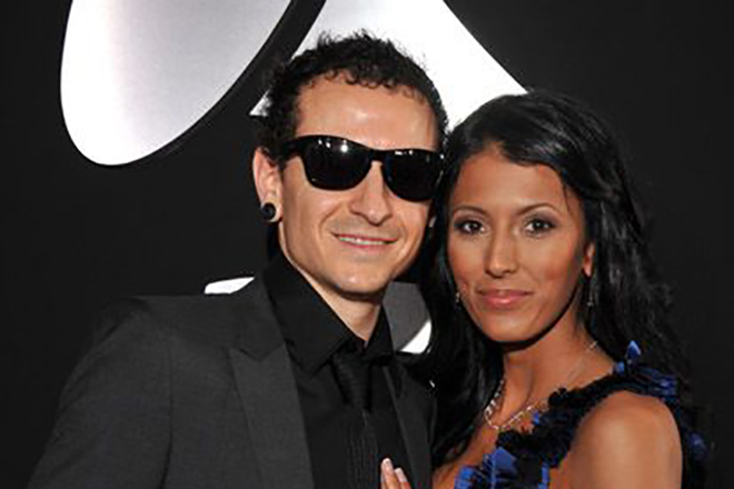 Chester Bennington with his second wife, Talinda