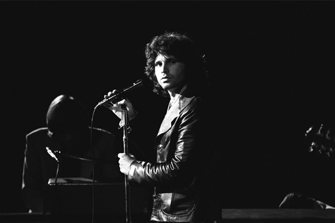 Jim Morrison on the stage