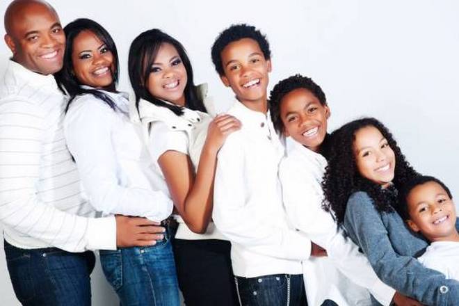 Anderson Silva with his family