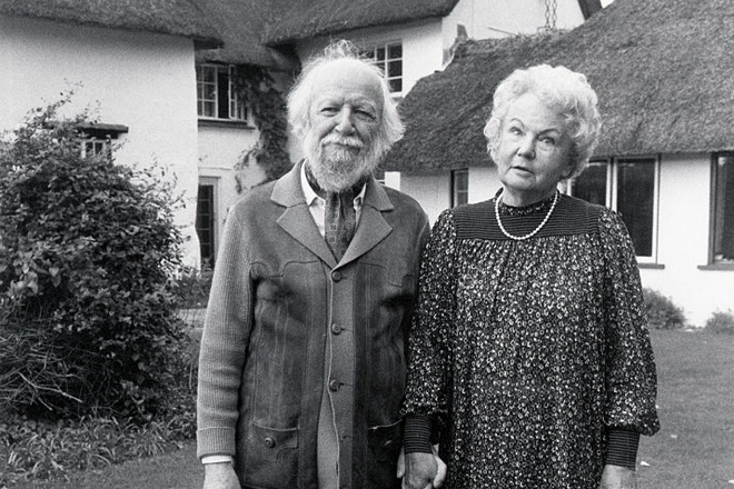 William Golding with his wife, Ann Brookfield