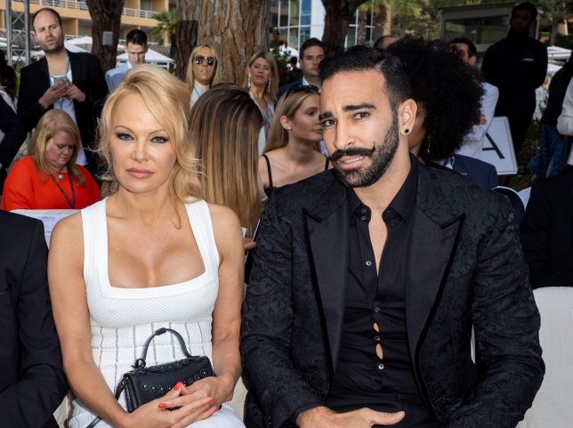 Adil Rami and Pamela Anderson