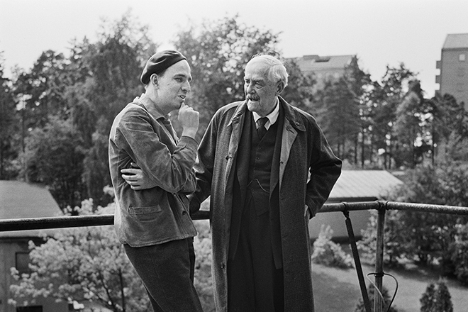 Ingmar Bergman and Victor Sjöström