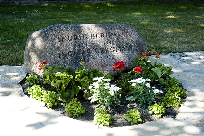 Ingmar Bergman’s grave