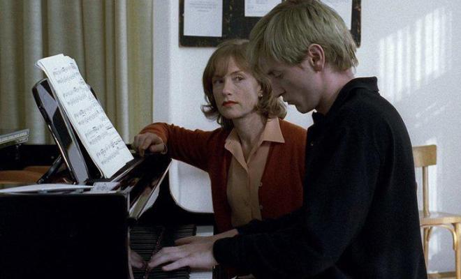 Isabelle Huppert in the movie The Piano Teacher