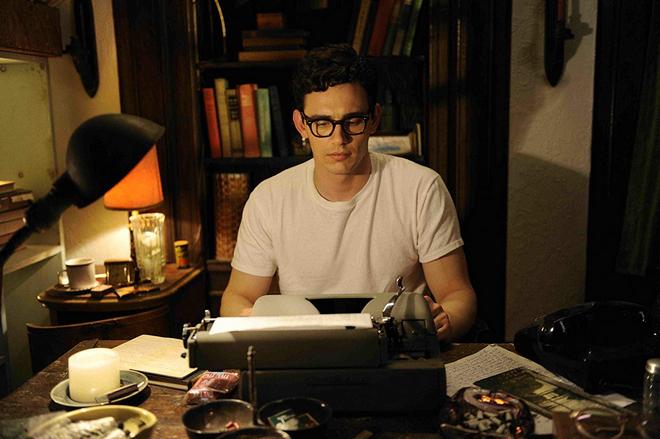James Franco in the role of Allen Ginsberg (a shot from the movie Howl)