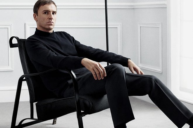 The designer Raf Simons