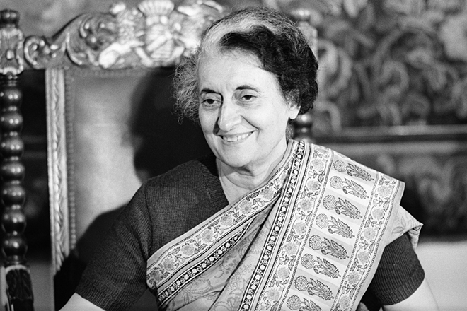 The Prime Minister Indira Gandhi