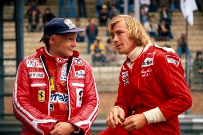 James Hunt and Niki Lauda
