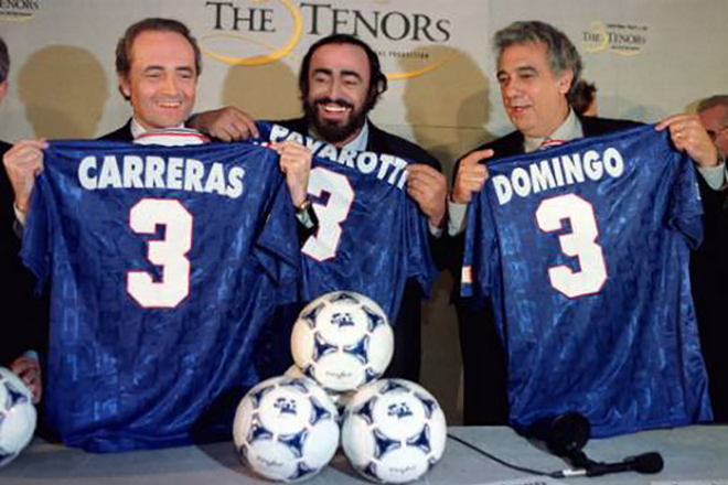 The Three Tenors: José Carreras, Luciano Pavarotti, and Plácido Domingo