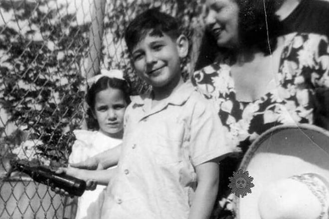 Plácido Domingo in his childhood