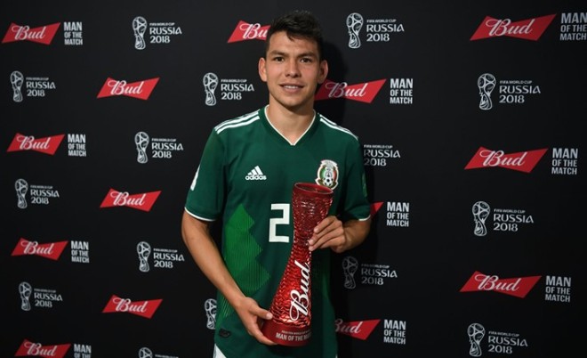 The soccer player Hirving Lozano