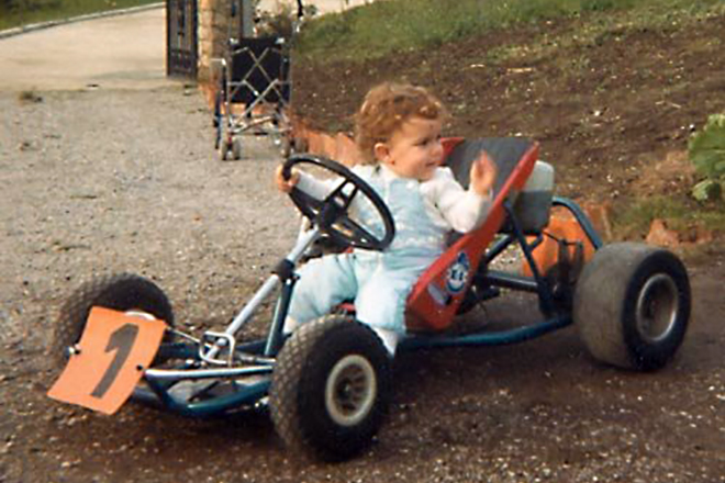 Fernando Alonso in childhood