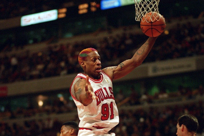 Dennis Rodman at the Chicago Bulls