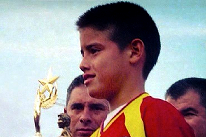James Rodríguez in childhood