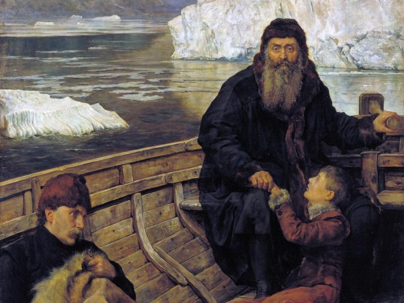 Painting by John Collier The Last Voyage of Henry Hudson / Tate Britain