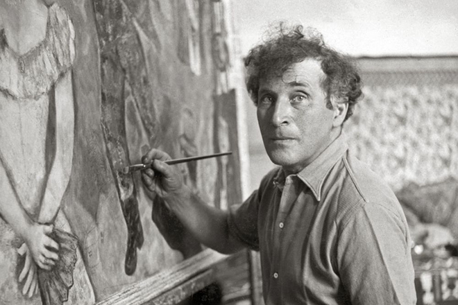 Marc Chagall at work