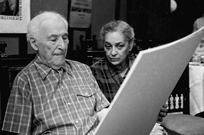 Marc Chagall and his wife, Valentina Brodsky