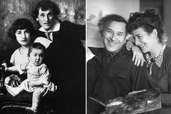 Marc Chagall and Bella with their daughter