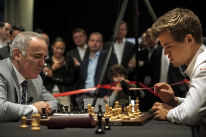 Garry Kasparov and Magnus Carlsen