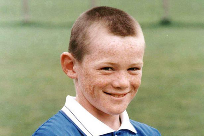 Wayne Rooney in his childhood