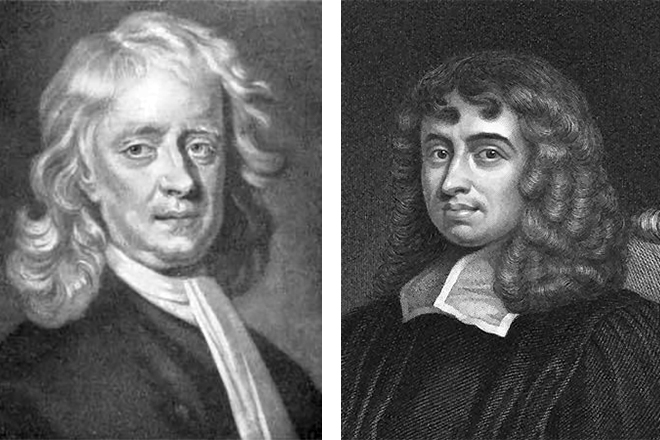 Isaac Newton and Isaac Barrow
