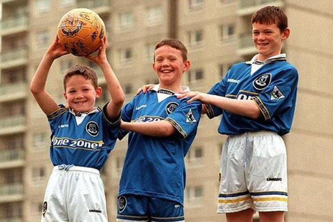 Wayne Rooney at Everton academy