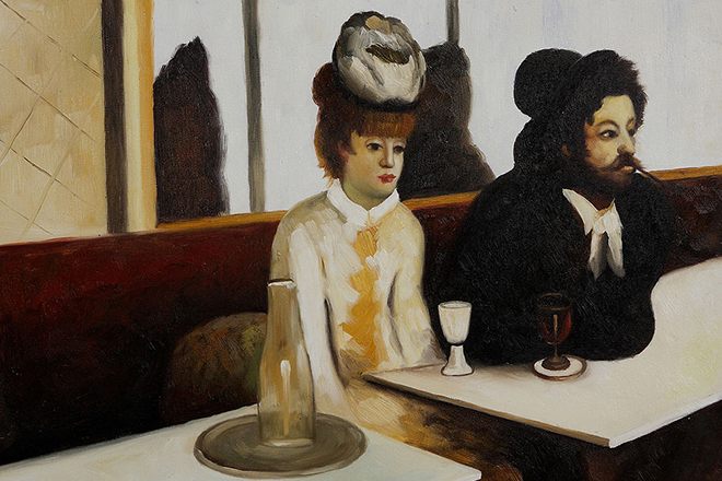 Painting by Edgar Degas The Absinthe Drinker