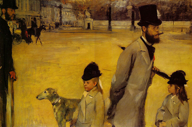 Painting by Edgar Degas Place de la Concorde