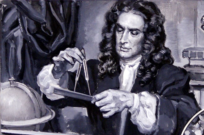 The scientist Isaac Newton