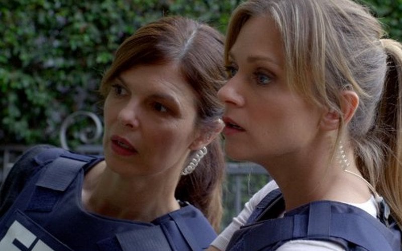 Jeanne Tripplehorn and A. J. Cook (a shot from the series Criminal Minds)