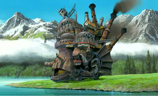 Cartoon by Hayao Miyazaki Howl's Moving Castle
