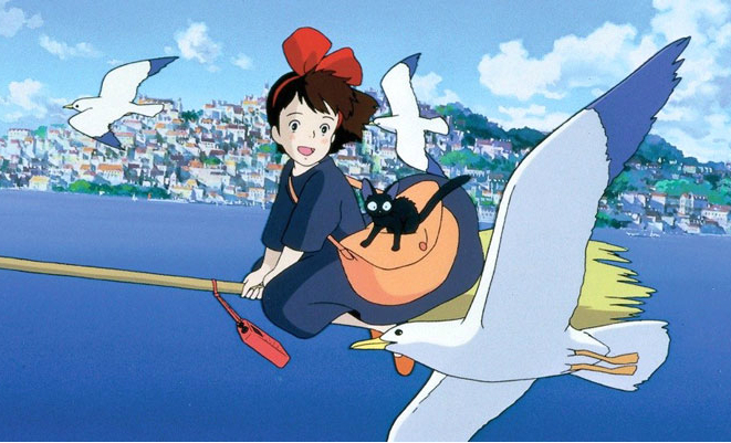 Cartoon of Hayao Miyazaki, Kiki's Delivery Service