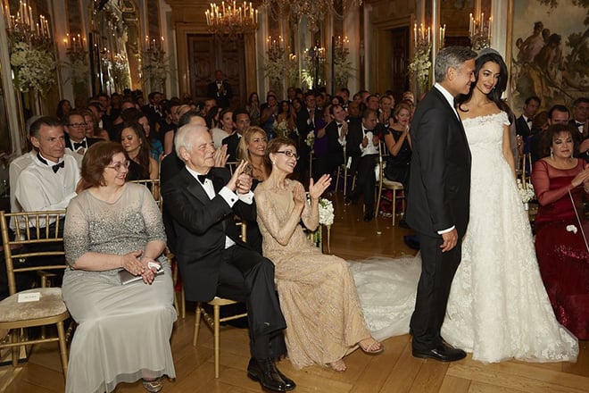 The wedding ceremony of Amal Clooney and George Clooney