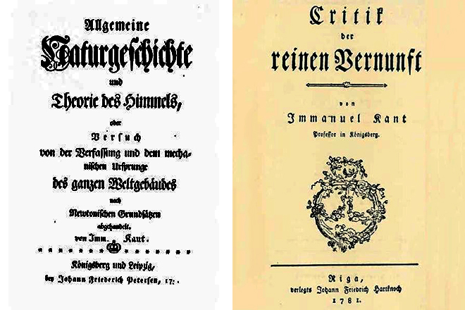 First editions of Immanuel Kant's works