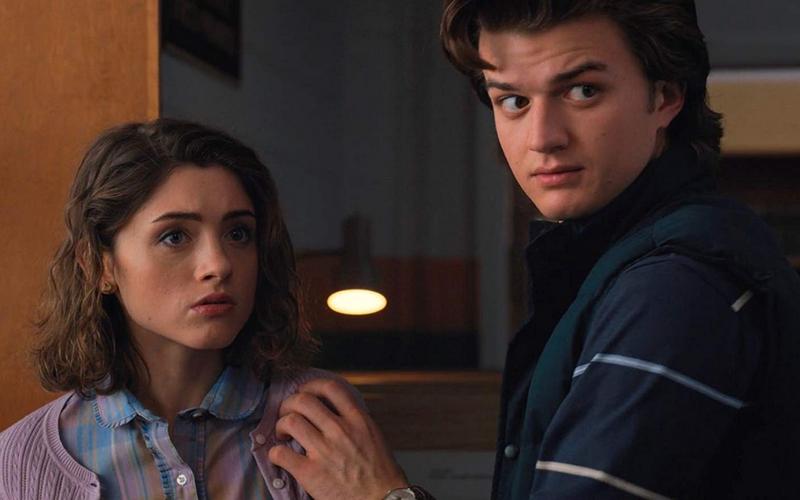 Natalia Dyer and Joe Keery (a shot from the series Stranger Things