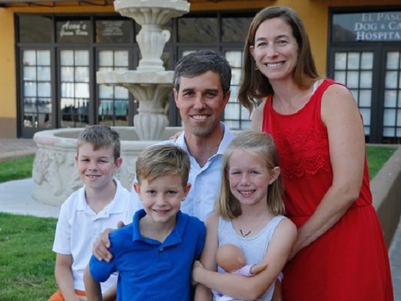 Beto O'Rourke and his family