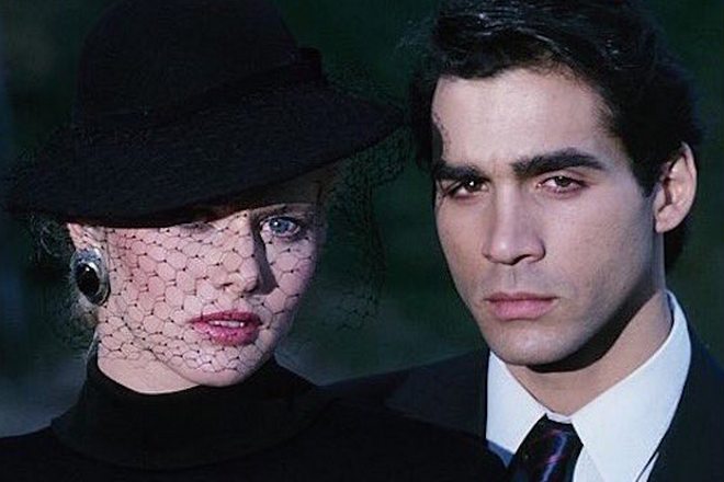 Claire Yarlett and Adrian Paul in the series The Colbys