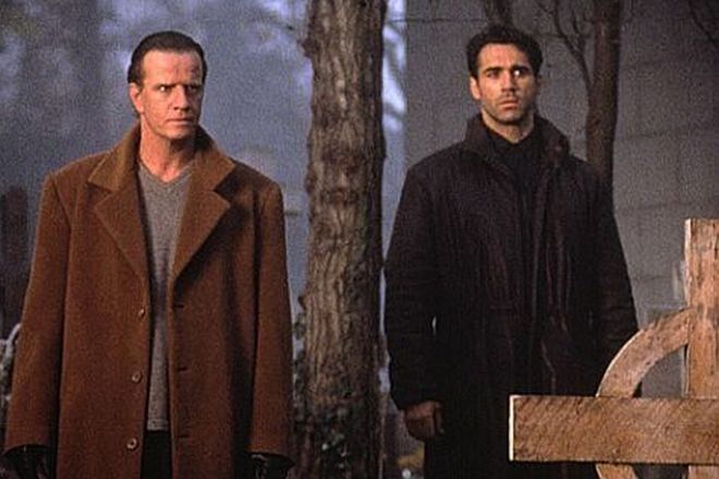 Christopher Lambert and Adrian Paul in the series Highlander: The Series