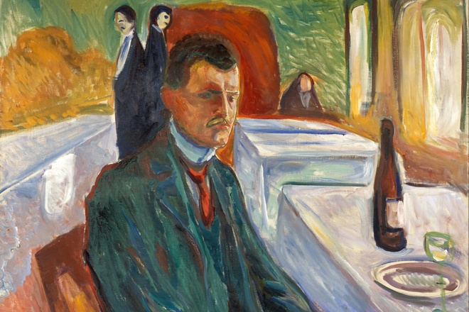 Self-Portrait of Edvard Munch