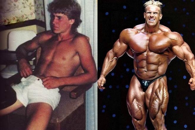 Jay Cutler before and after training